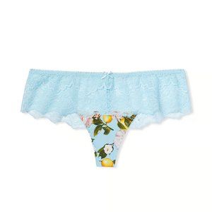 Dream Angels Floral Lace Hipster Thong Panty - Lemon Grove - NWT